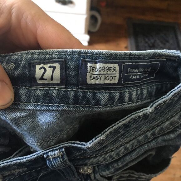 Miss Me 27 Easy Boot Fleur de Lis bling jeans - Picture 4 of 5